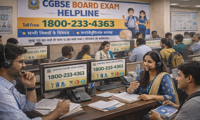 CGBSE Board Exam Helpline 2026